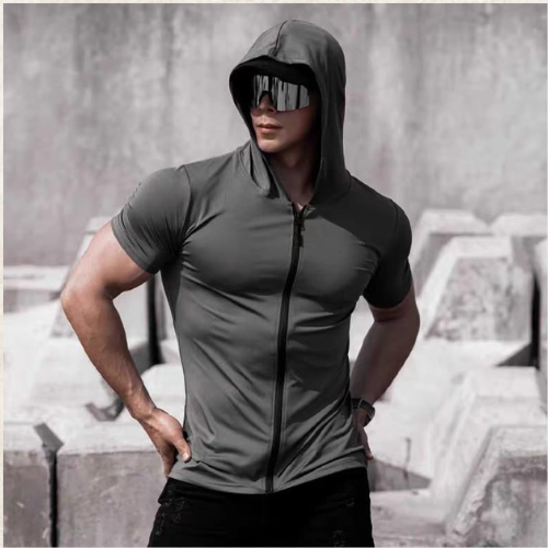 Tech-Fit Hooded Zip Tee