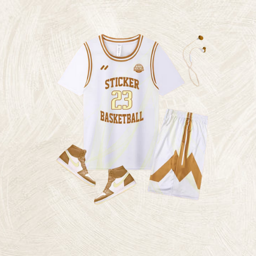 Sticker Ball Series Basketball Kit.
