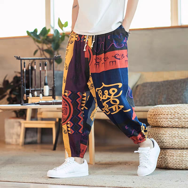 Boho Street Art Jogger Pants