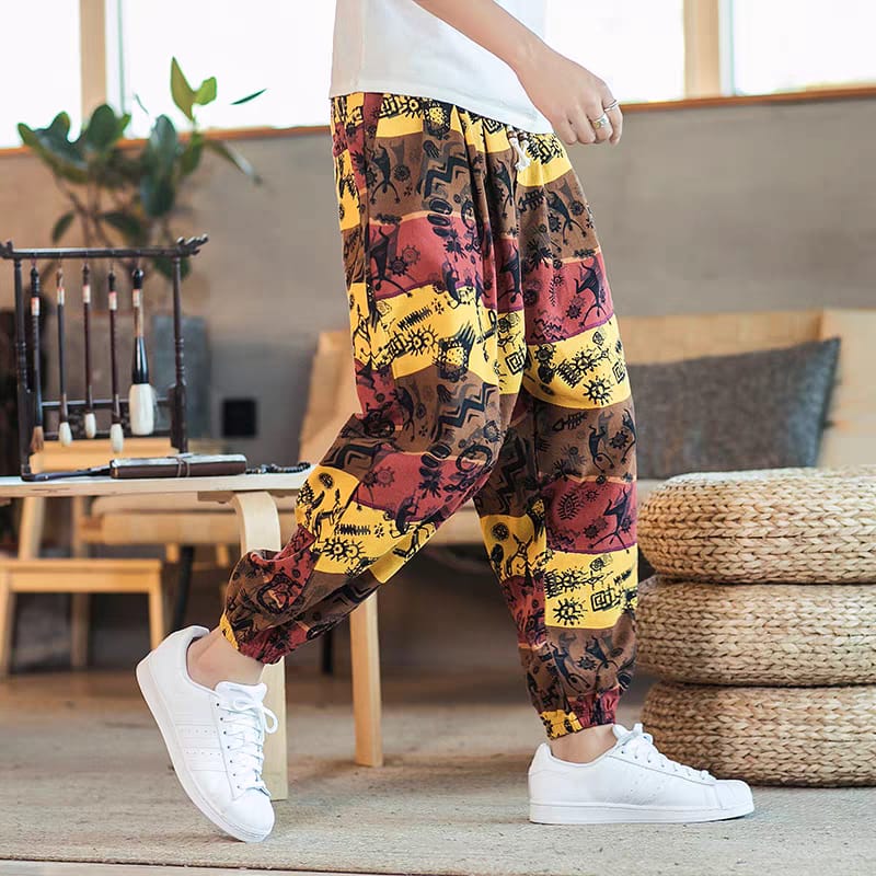 Boho Street Art Jogger Pants