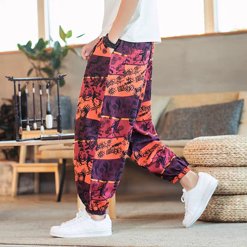 Boho Street Art Jogger Pants