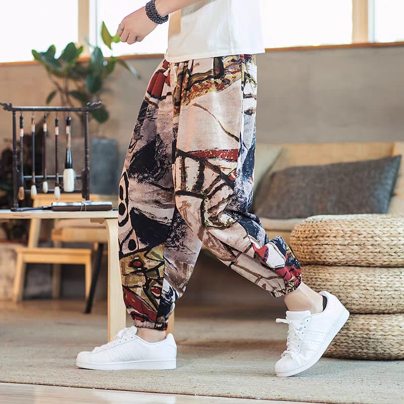 Boho Street Art Jogger Pants